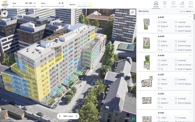 C8 Corvin Campus 3D viewer preview