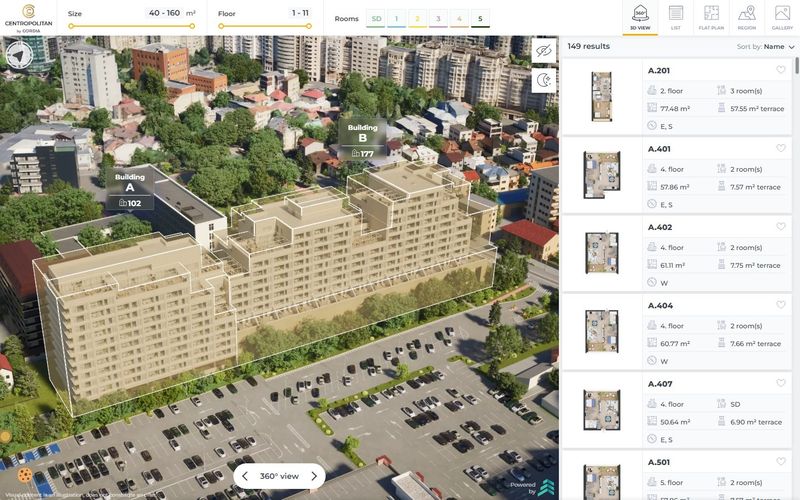 Centropolitan 3D viewer preview