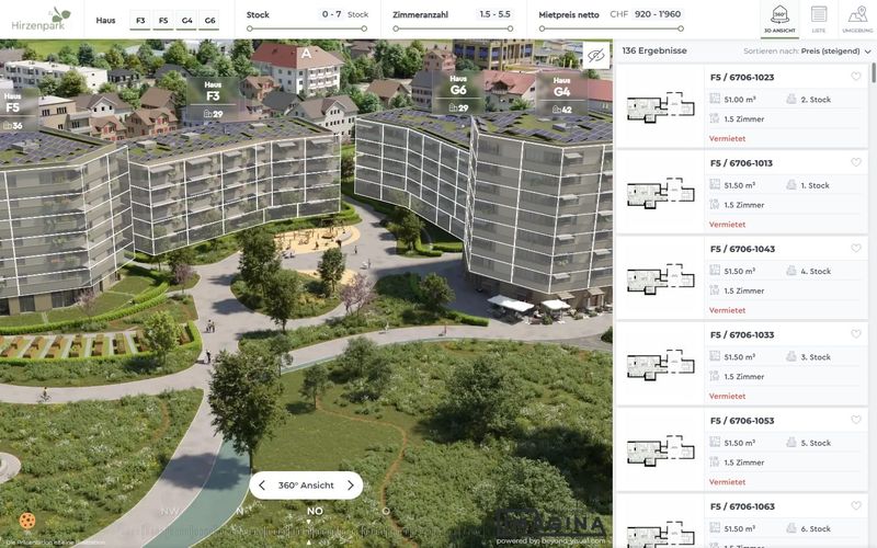 Hirzenpark 3D viewer preview