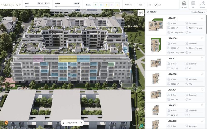 Le Jardin 3D viewer preview
