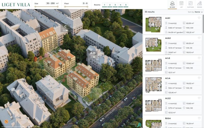 Liget Palace 3D viewer preview
