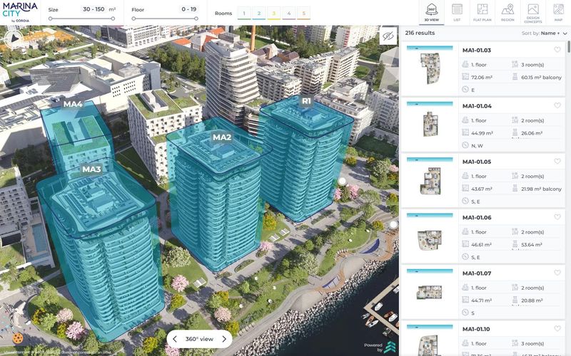 Marina City 3D viewer preview