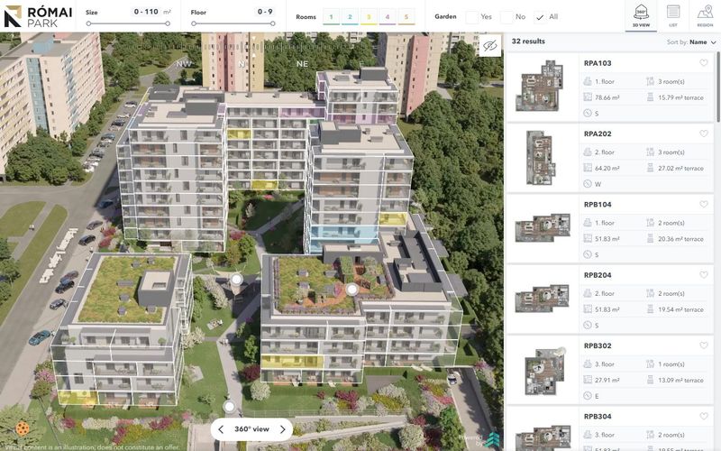 Római Park 3D viewer preview