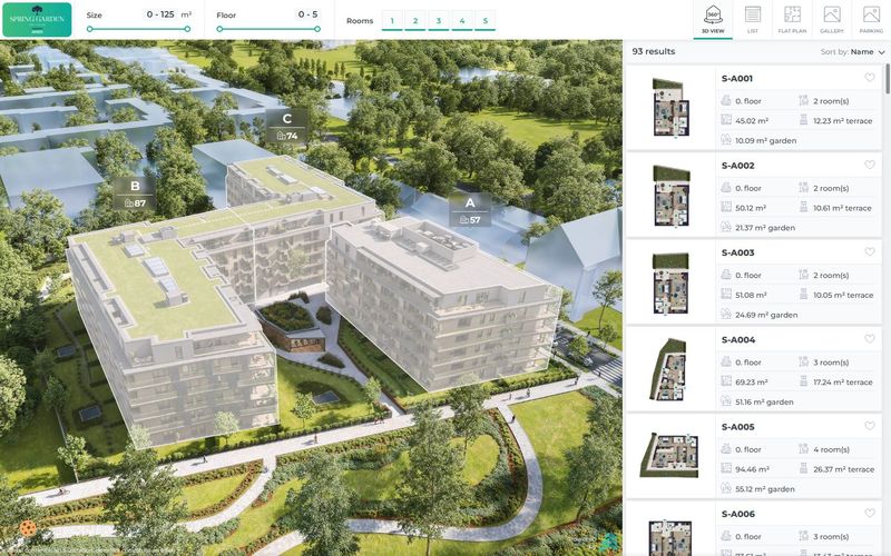 Spring Garden 3D viewer preview